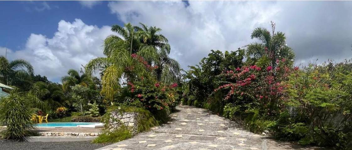 Location de vacances pour 4 personnes, avec vue ainsi que piscine et jardin à Le Gosier - 3