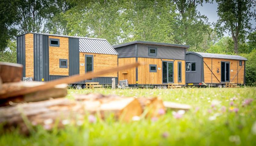 Ferienhaus für 2 Personen, mit Terrasse und Garten sowie Seeblick und Ausblick in Dronten