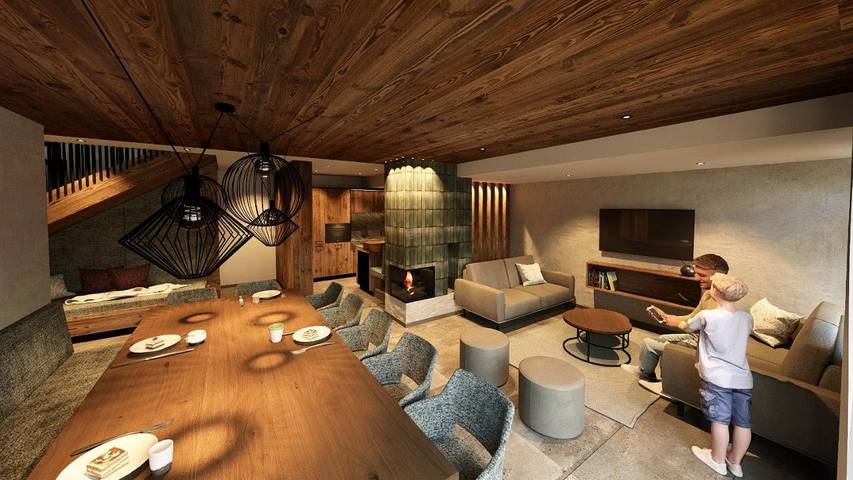 Chalet für 16 Personen, mit Garten und Ausblick sowie Sauna, mit Haustier in Hinterglemm