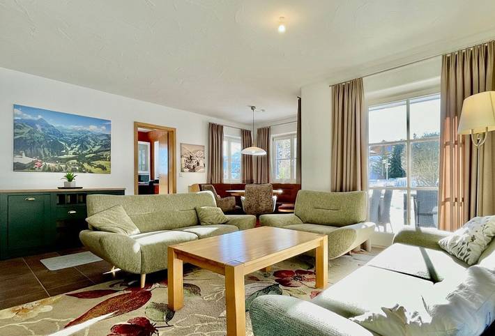 Ferienwohnung für 6 Personen, mit Terrasse und Garten sowie Sauna und Ausblick in Bolsterlang, Hörnerdörfer