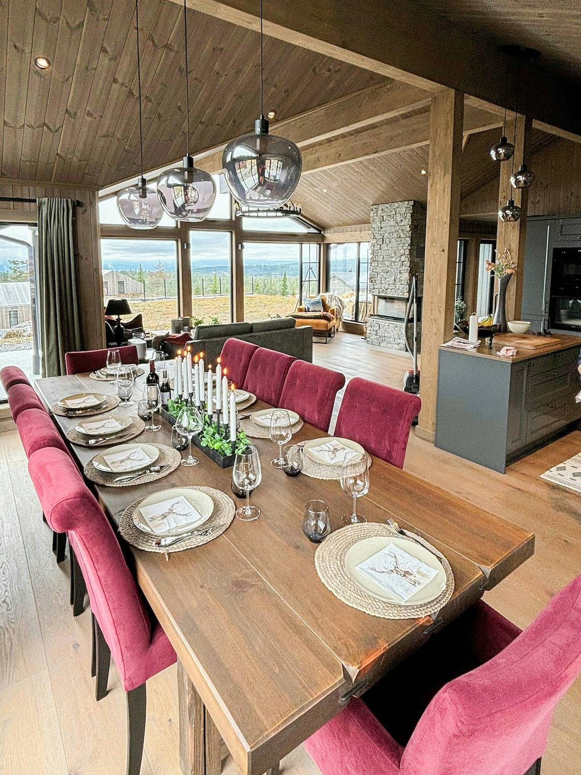 Architektonisch gestaltete Berghütte in Lygna mit Aussicht in Gran