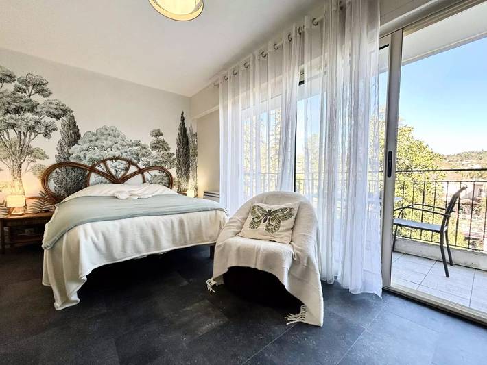 Studio pour 2 personnes, avec balcon et vue - 1