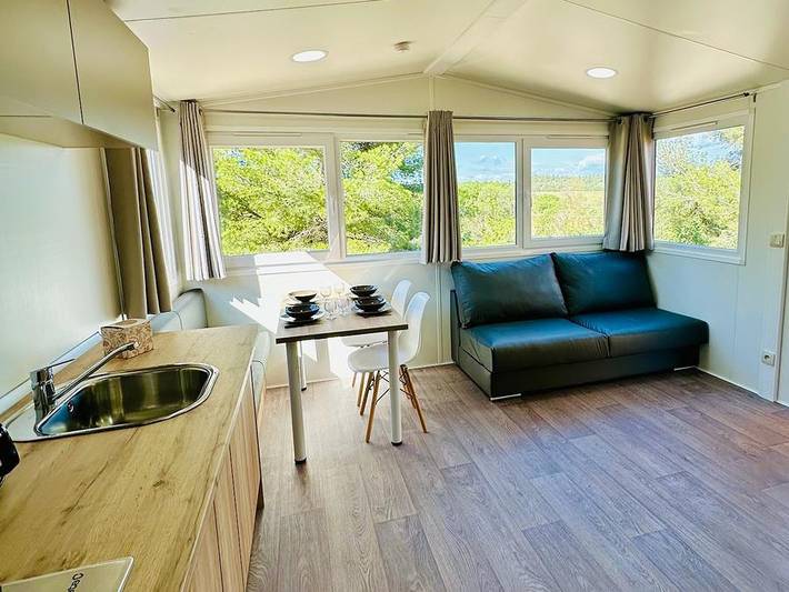 Camping La Grange Neuve - Mobilheim 4 personen - Belveo-Signatur in Sigean, Mittelmeerküste (Frankreich)