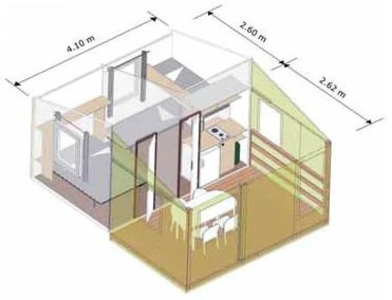 Zecamping 4* animé piscine dog friendly mobil-home Bbq 21m2 5 pers in La Bastide-de-Sérou, Parc naturel régional des Pyrénées ariégeoises