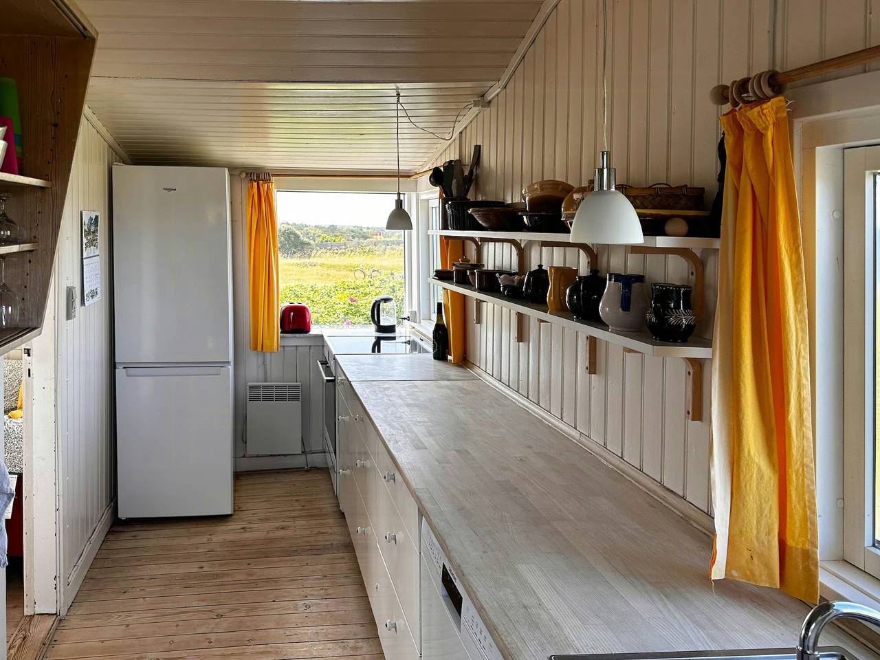 Holzhaus mit Panoramablick auf das Kattegat in Hundested, Kattegat Küste