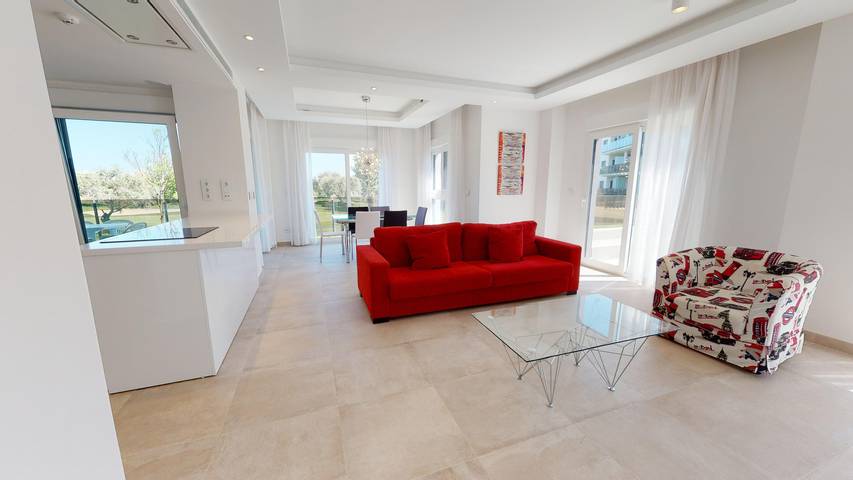 Holiday rental for 6 people, with terrace and view as well as pool in Oliva