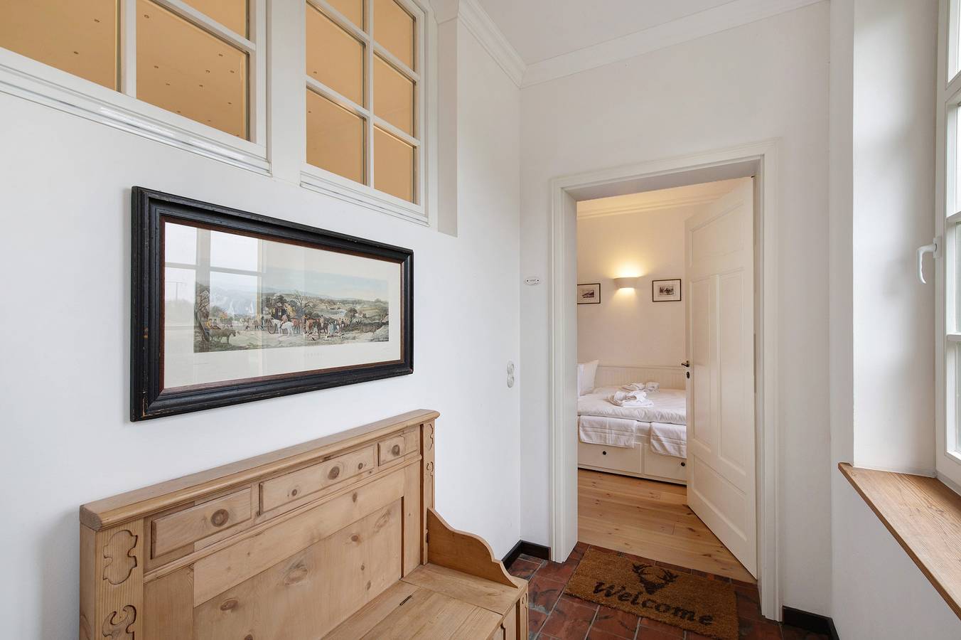 Ganze Wohnung, Ferienwohnung 'Gut Rattelvitz - Parterre West' mit Seeblick, privater Terrasse und Wlan in Gingst, Rügen