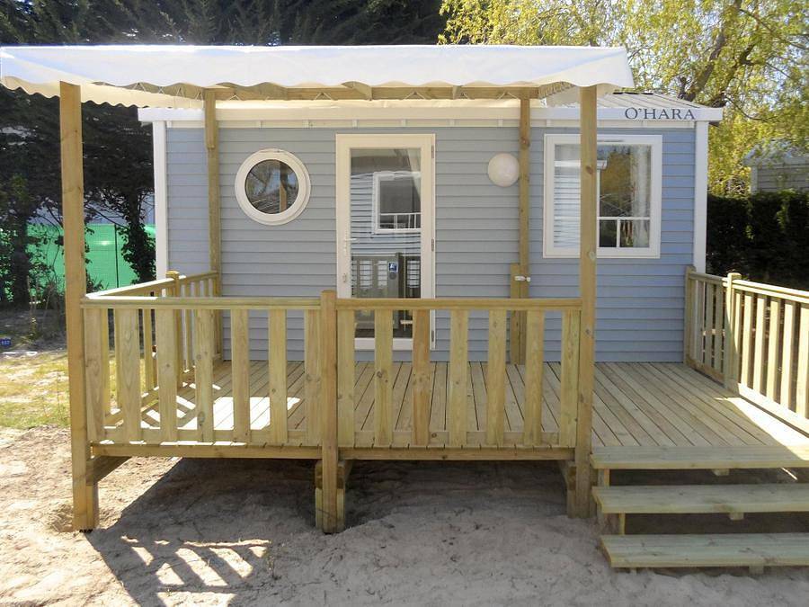 Flower Camping Le Bois d'Amour - Mobilhome 2 personnes - Mobil-home Standard 18m² (1 chambre) + Tv + terrasse 2 pers in Quiberon, Côte des Mégalithes