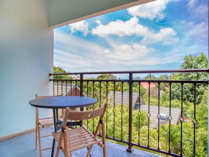 Location de vacances pour 7 personnes, avec terrasse aux Seychelles