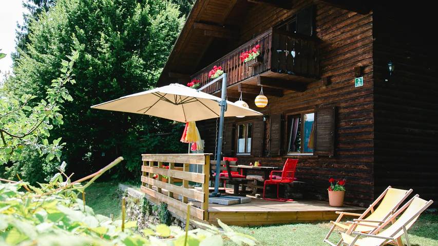 Ferienhaus für 7 Personen, mit Garten