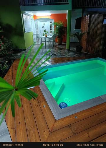 Maison d’hôte pour 2 personnes, avec terrasse et piscine en Martinique