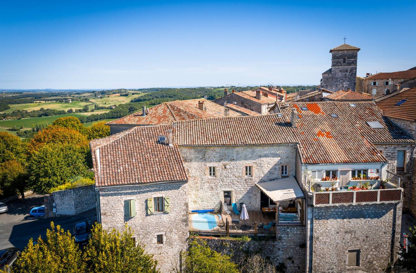 Maison de la Rose, vue exceptionnelle, spa Xxl in Castelnau-de-Montmiral, Région d'Albi