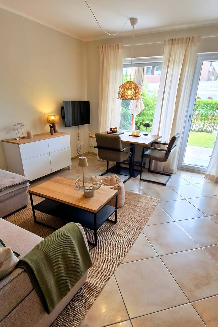 Ferienwohnung für 3 Personen, mit Garten auf Borkum