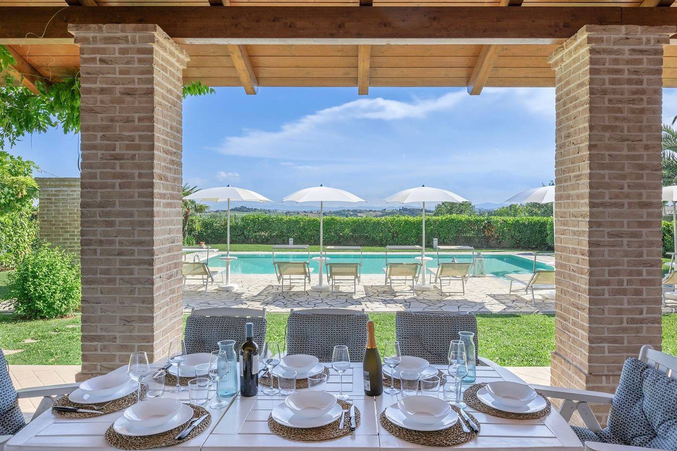 Villa für 9 Personen mit Pool in San Costanzo, Valle del Metauro