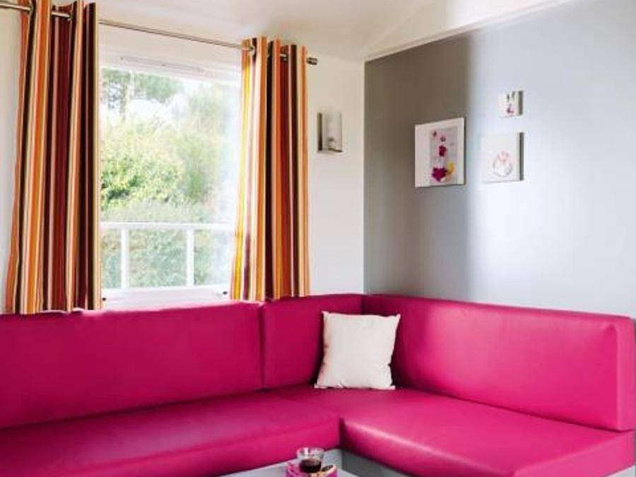 Flower Camping Le Conleau - Mobilhome 4 personnes - Mobil-home Bois Confort 29m² (2 chambres) + Terrasse + Tv + Quartier piéton + Nespresso in Vannes, Côte des Mégalithes