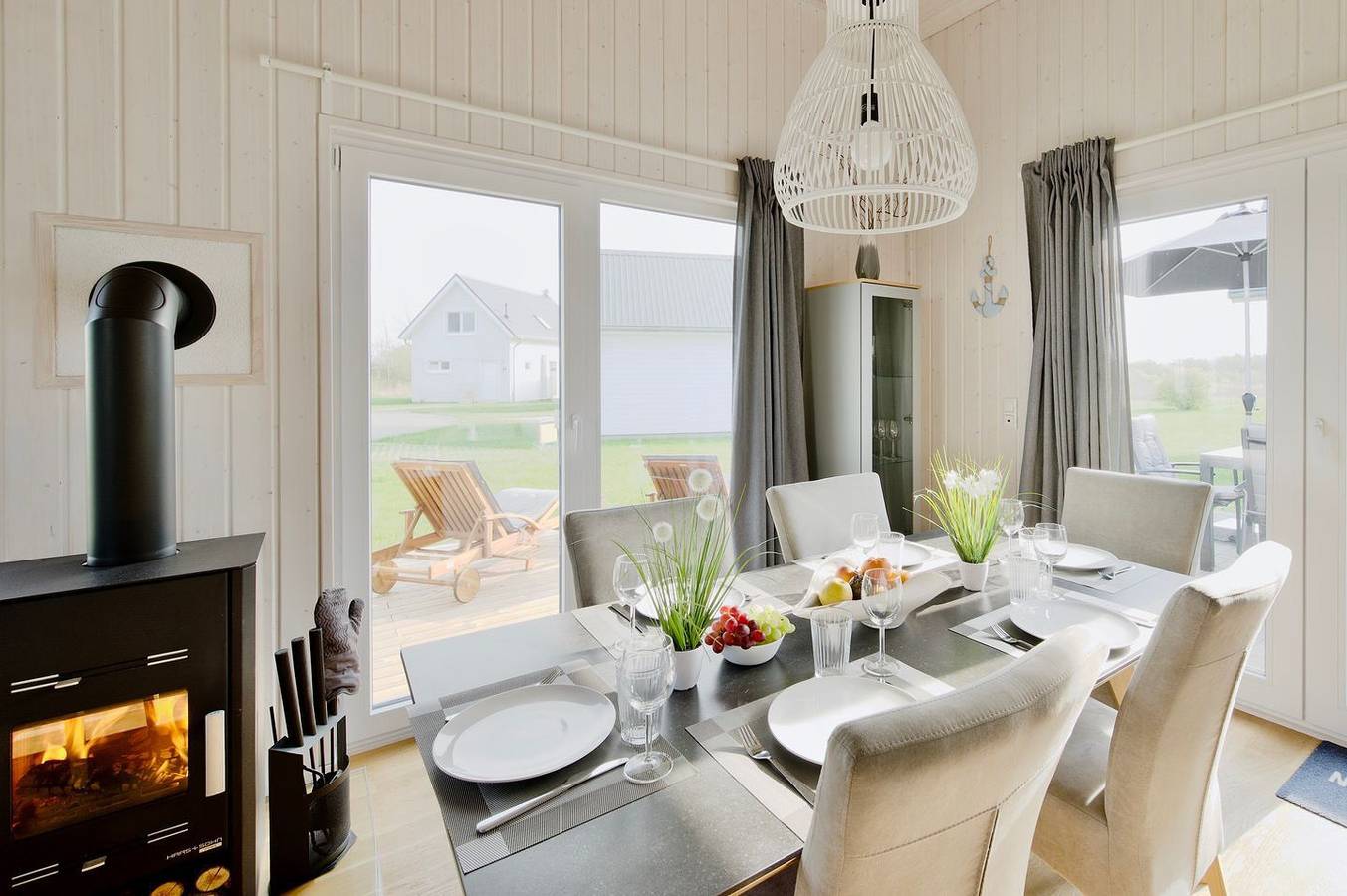 Skipper Galerie - Infrared sauna, fireplace, bathtub, large terrace, beach chair in Olpenitz, Kappeln