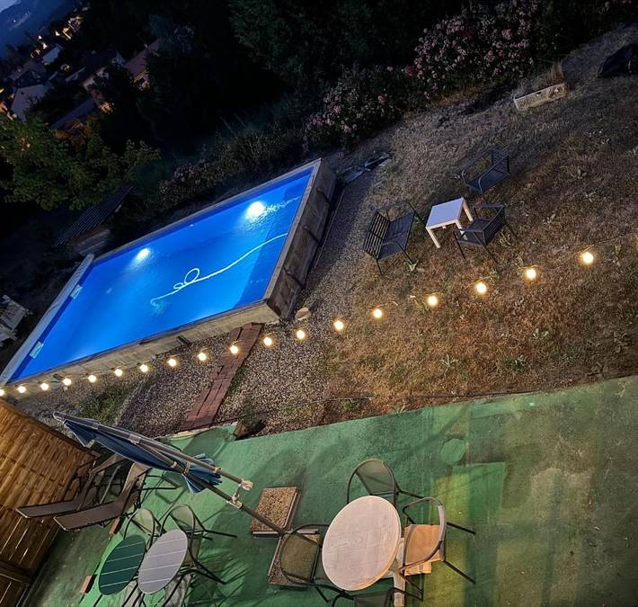 Maison de vacances pour 6 personnes, avec terrasse et piscine