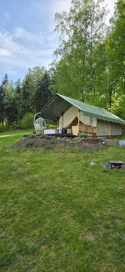 Camping für 2 Personen, mit Ausblick und Garten, mit Haustier in der Böhmische Schweiz - 3