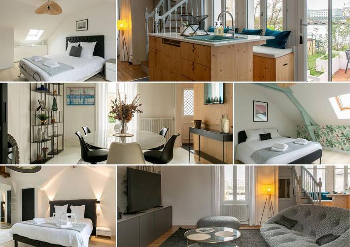 Location de vacances pour 6 personnes, avec Terrasse ainsi que Jardin et Vue à Rezé - 2