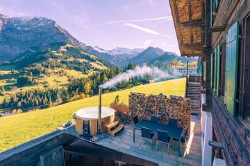 Chalet für 6 Personen, mit Whirlpool und Terrasse in der Schweiz