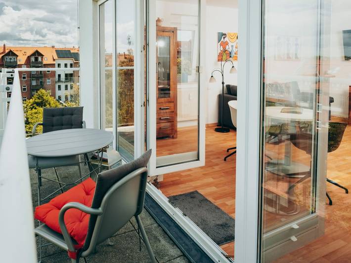 Ferienwohnung für 3 Personen, mit Balkon und Ausblick in Erfurt - 4