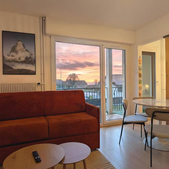 Gîte pour 4 personnes, avec Balcon et Vue à Neuvecelle - 2