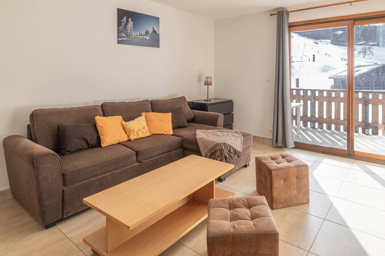 Appartement entier, Appartement « 8 Pers – Pied des pistes » avec vue montagne et terrasse privée in Station de Morillon, Grand Massif
