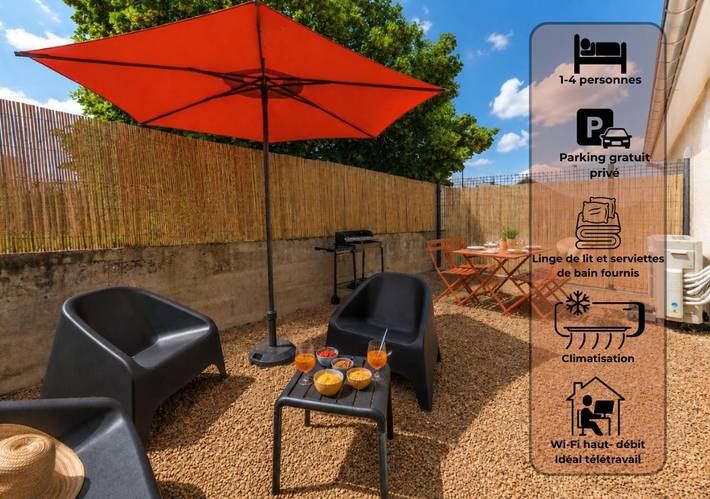 Location de vacances pour 4 personnes, avec Terrasse et Jardin à Saint-Nizier-sous-Charlieu