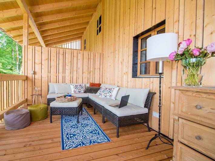 Ferienhaus für 6 Personen, mit Balkon und Terrasse sowie Garten und Sauna am Chiemsee - 4