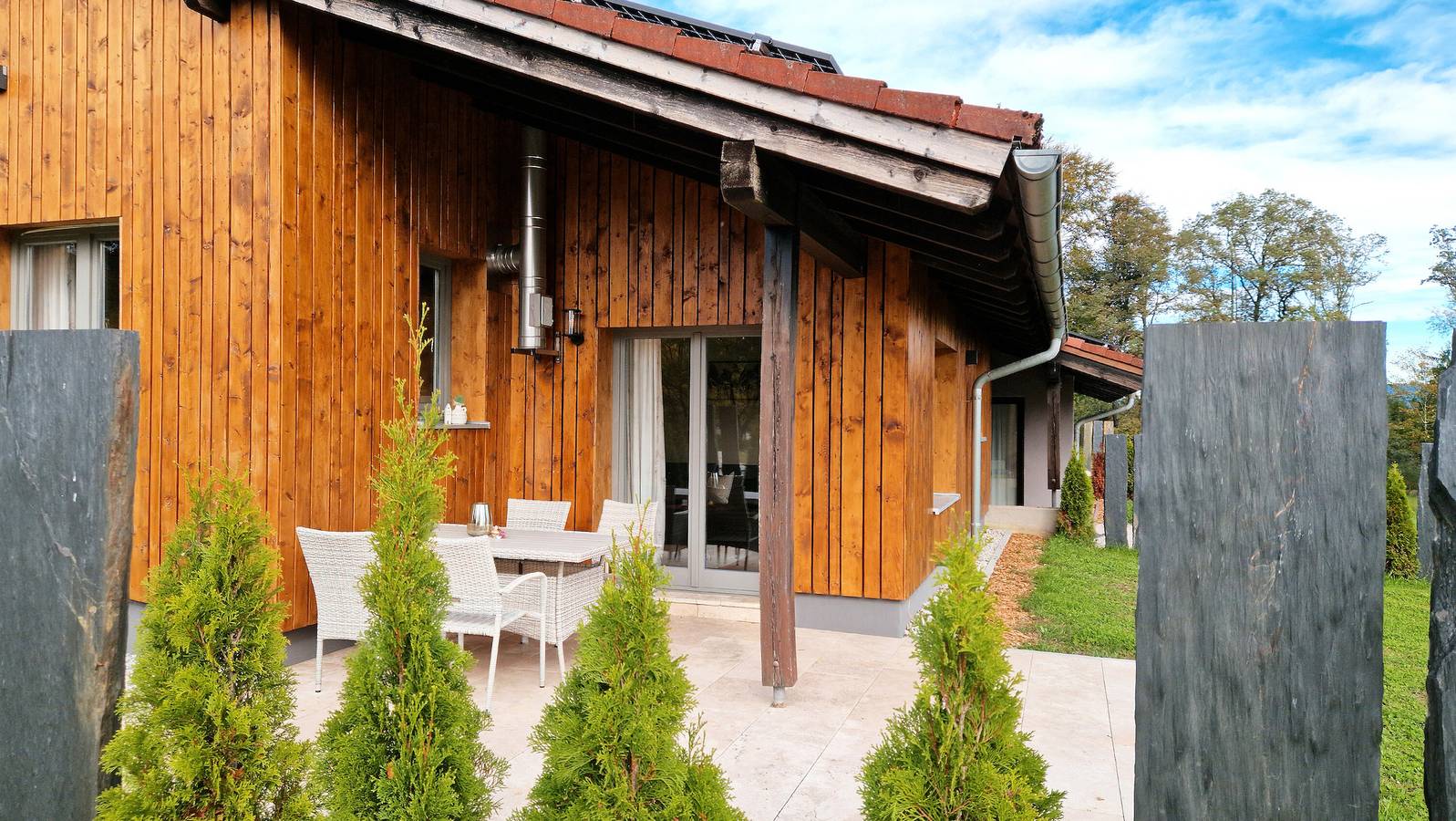 Apartamento 'Landidyll Maxl' con terraza privada, jardín privado y Wi-Fi in Untergriesbach, Passauer Land