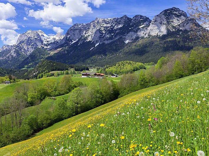 Hasenlehen - Bergsteiger Kammer, 1-2 Personen, Dusche/Wc, Balkon mit Bergblick, W-Lan, ohne Frühstück in Ramsau bei Berchtesgaden, Berchtesgadener Alpen