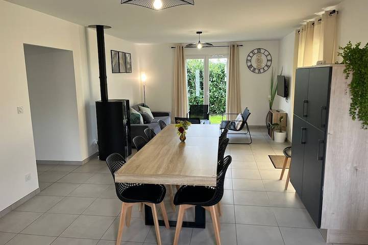 Maison de vacances pour 9 personnes, avec jardin