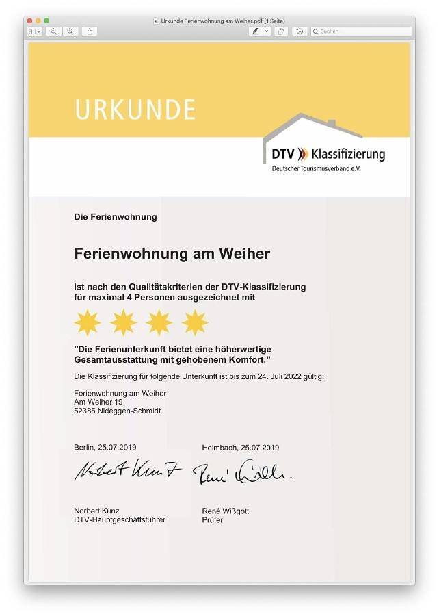 Ganze Wohnung, Ferienwohnung am Weiher Kategorie 1 in Schmidt, Nideggen