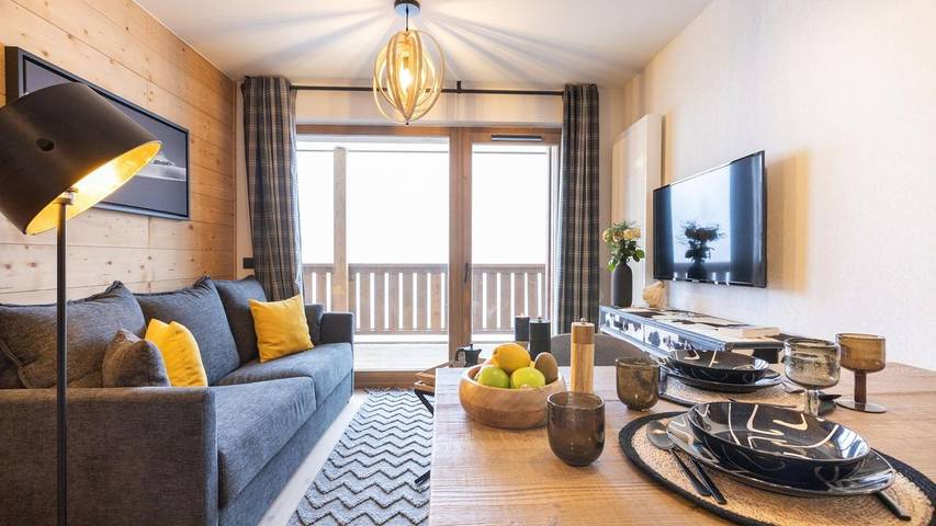 Appartement de vacances pour 15 personnes, avec balcon dans La Plagne