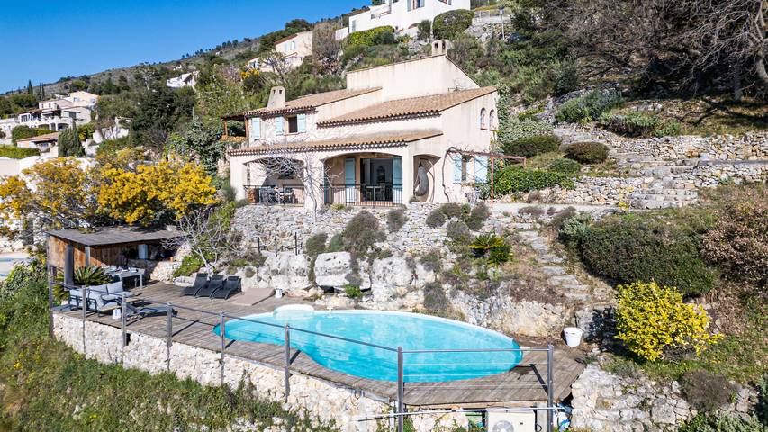Villa Lavandine in Aspremont, Costa mediterránea (Francia)