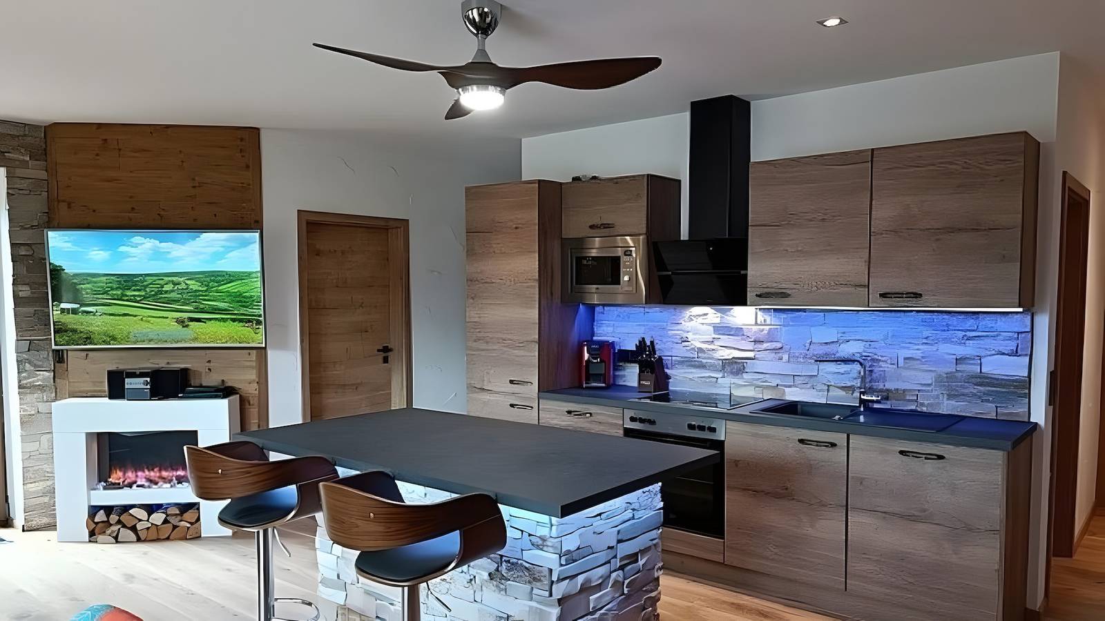 Ganze Wohnung, Luxus Ferienwohnung Chalet Seenähe in Schalkenmehren am See - für bis zu 5 Personen (90 m²) in Schalkenmehren, Vulkaneifel