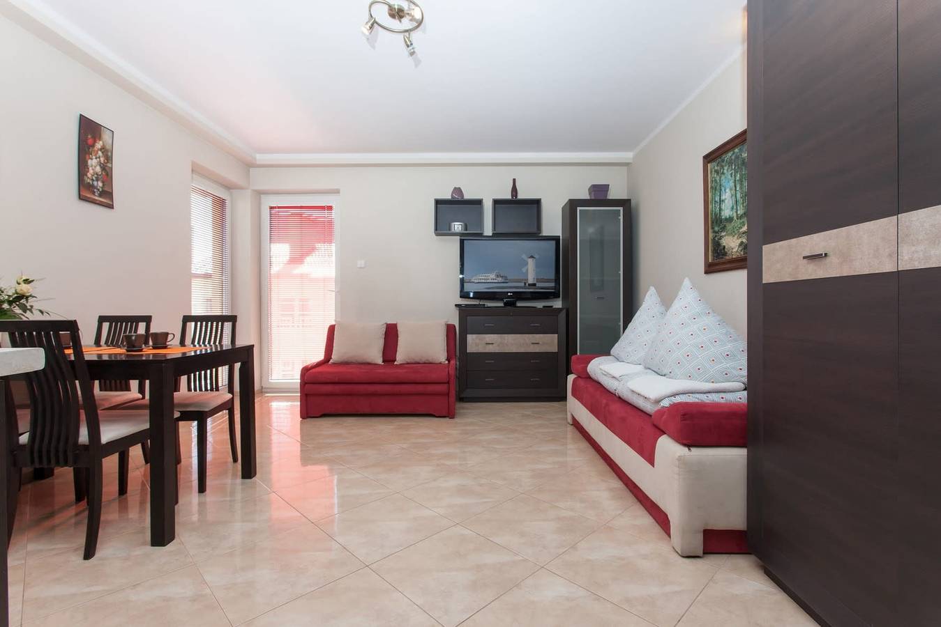 Całe studio, Studio dla 3 osób z balkon/ taras in Świnoujście, Zalew Szczeciński