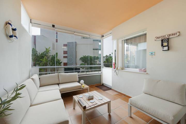 Entire apartment, Premium family apartment in Almerimar with garden and pool views in Almerimar, El Ejido