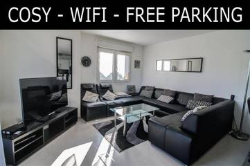 Gîte pour 6 personnes, avec vue et terrasse, animaux acceptés à Étrembières