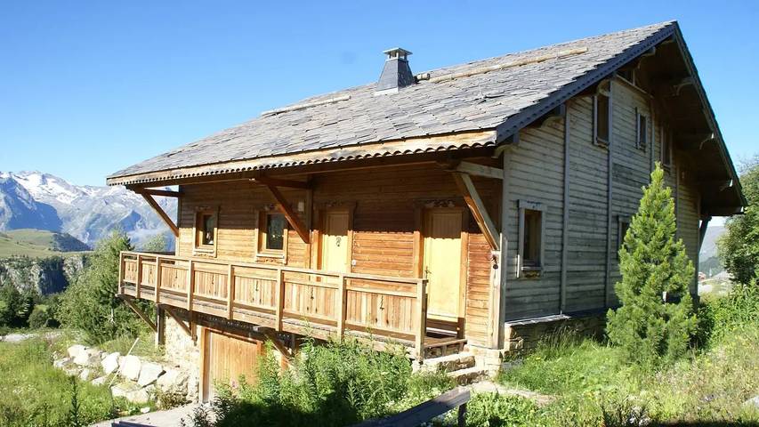 Chalet pour 10 personnes, avec Balcon ainsi que Terrasse et Jardin à Huez