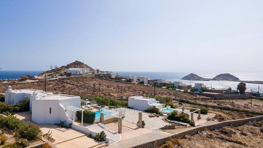 Location de vacances pour 7 personnes, avec piscine ainsi que jardin et vue dans Kalafatis - 3