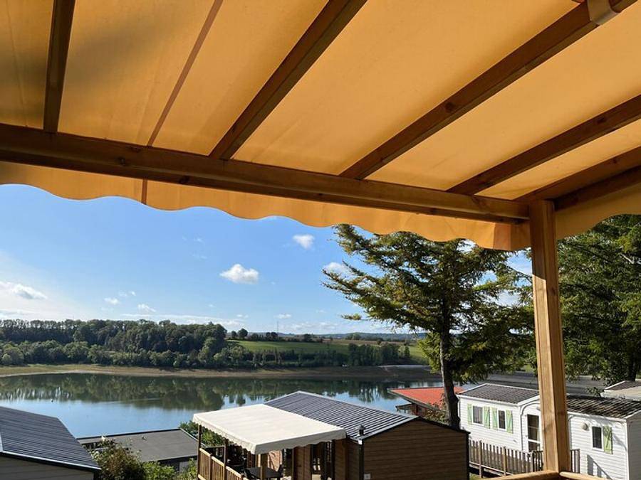 Camping de la Liez - Ciela Village - Mobilheim 4 personen - Mobilheim Ciela Privilège - 2 Schlafzimmer - Grill in Peigney, Haute-Marne