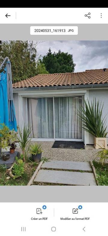 Gîte pour 2 personnes, avec piscine et terrasse à Bourg-de-Péage