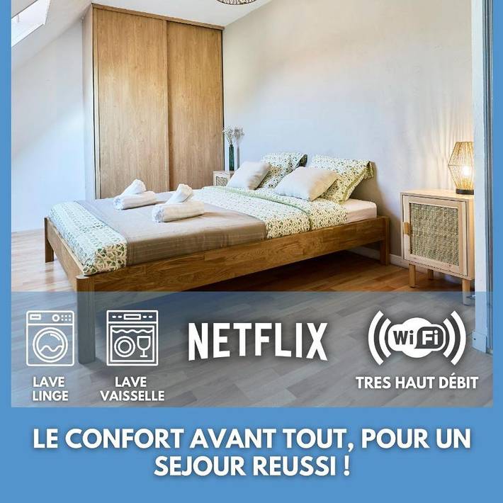 Appartement de vacances pour 4 personnes, avec jardin