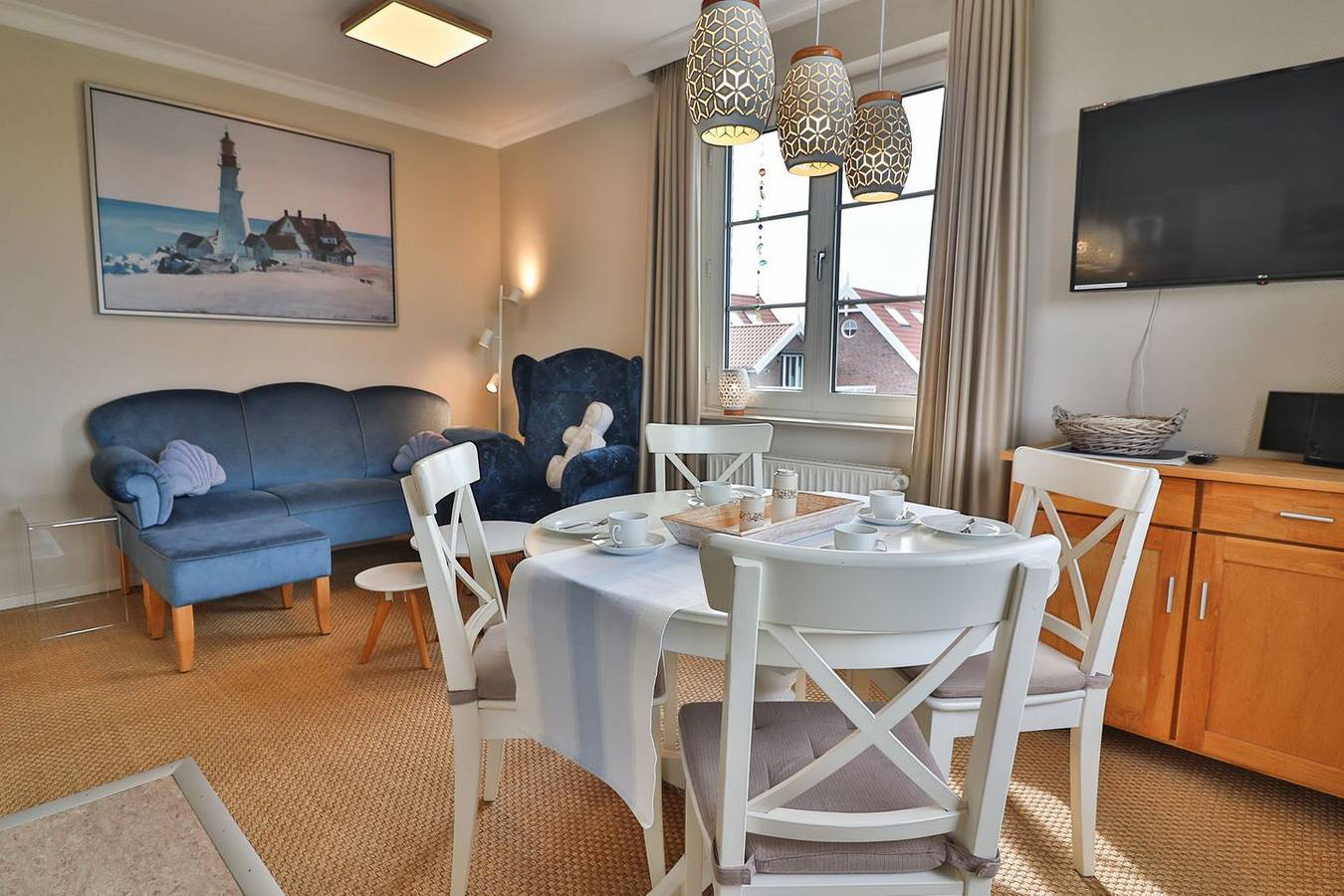 Appartement entier, Appartement confortable avec balcon et Internet près du restaurant Anno 1828 in Langeoog