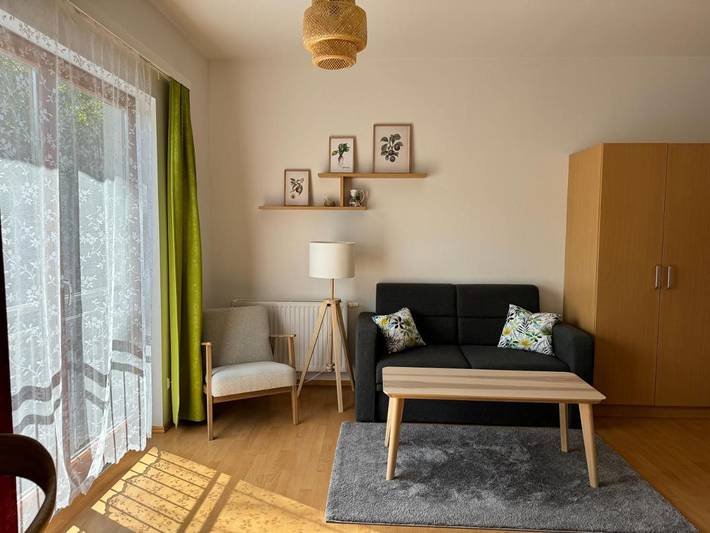Ferienwohnung für 3 Personen, mit Garten