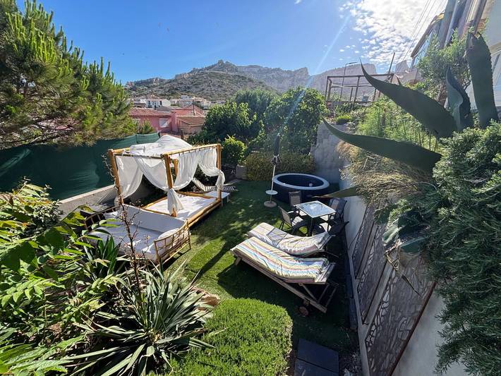 Location de vacances pour 4 personnes, avec jardin et terrasse à Marseille