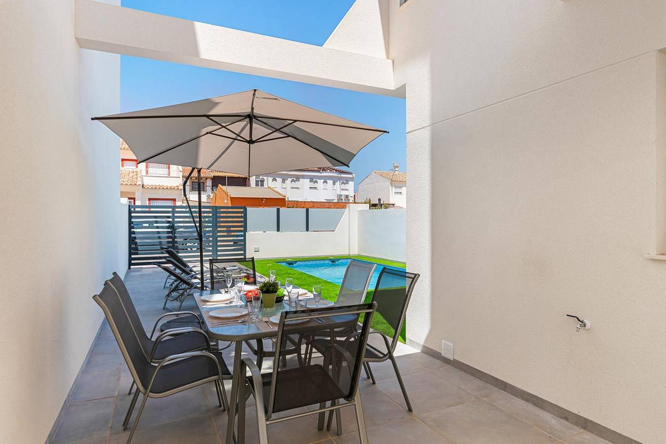 Villa pour 6 personnes avec balcon/terrasse in Golf Resorts Murcia, San Javier