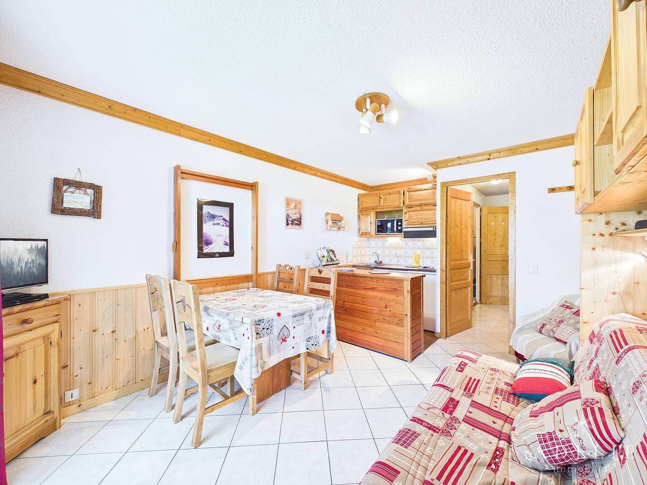 Appartement de vacances entier, Studio Cozy En Rez De Jardin Proche Des Pistes in La Rosière, Montvalezan