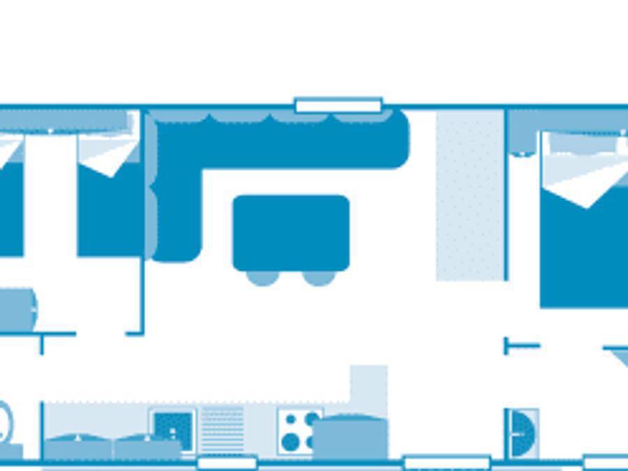 Camping Sandaya Paris Maisons-Laffitte - Mobilhome 5 personas - Cottage 4/5p 2ch ** (en francés) in Montesson, Yvelines